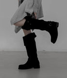 1185 Folding Belt Long Boots (3cm)