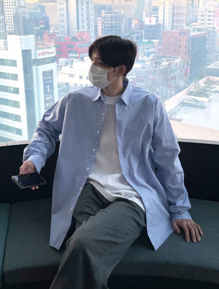 【COSYHARU】Ordn Solid Overshirt COSYHARU (コシハル) - オーデンソリッドオーバーシャツ / Ordn