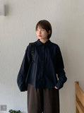 Ryurri Check Frill Collar Blouse
