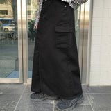 Anku Cotton Cargo Long Skirt