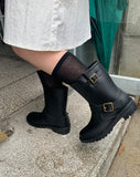 Dvinle Belt Rain Boots