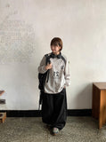 [unisex] Wylen Nylon Printing Over Sweatshirt