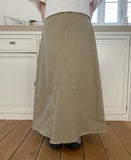 Rekil Cotton Fringe Long Skirt