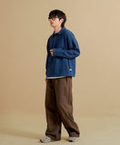 Solid Loose Collar Sweatshirt