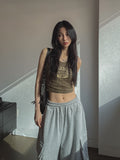 Bird Vintage Ribbed Halter Sleeveless