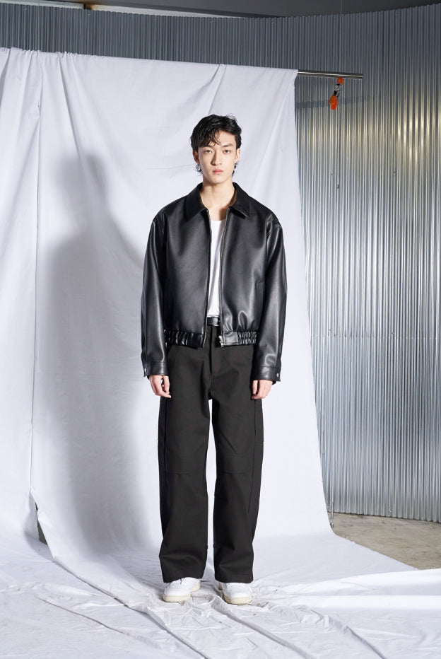 【SPERONE】Oversize Bending Leather Jacket Oversized Banding Leather Jacket - SPERONE | 60% - Asian