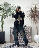 Cardan Washing Cargo Denim Pants