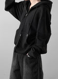 (unisex) Ketrick Pocket Two-Way Hooded Zip-Up