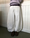 Lapu Check Pocket Wide Pants