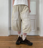 [unisex] Lokyo Washing Cargo Bermuda Pants