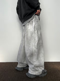 Snap Wide Dirty White Denim