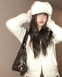 Horu Cross Leather Shoulder Bag