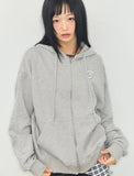 G SYMBOL Embroidered Hood Zip-Up