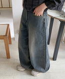 Pewty Washing Balloon Wide Denim Pants