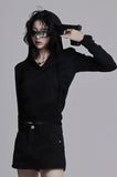 Shark shirring hood