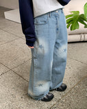 Shoma Star Washing Wide Denim Pants