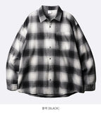 Pale Overfit Check Shirt