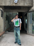 Trade washing wide denim