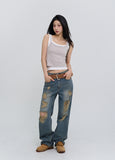 Griner Damage Wide Denim Pants