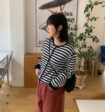 Kendo Stripe Round Cardigan