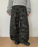 [BAONHAUS] Gihu Vintage Military Banding Wide Pants