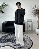 Lian Pintuck Wide Denim Pants