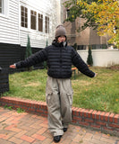 Solin Stonewashed Diagonal Cargo Pants