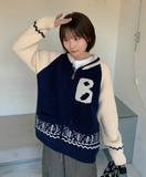 Kurani Color Matching Overknit Zip-up