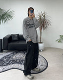 Rhoden flower embroidered cotton pants