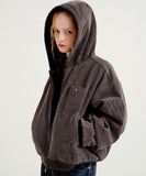 Antique Dyeing Corduroy Hood Jacket