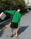 Linen Blend Semi Overfit Knit