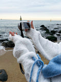 Snow warmer angora knitwear