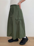 Papolo Nylon Cargo Bermuda Pants