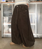 [unisex] Taoki banding fold balloon wide corduroy pants