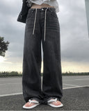 Mio Strap Wide Denim Pants