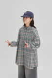 [BAONHAUS] Vintage Check Pocket Over Shirt