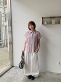 Ilan Summer Check Roll-up Short Sleeve Shirt