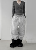 Madu Hairy Wide Fur Pants
