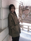 Hunk Overfit Cotton String Half Jacket