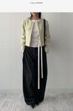 Boat Neck Shirring Wrap T-Shirt