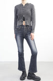 Metal Damage Hood Zip-up