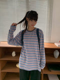 [unisex] Cuba Over Stripe Long Sleeve Tee