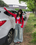 Becky Rough Damaged Denim Pants