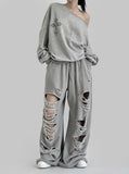 Cross One Shoulder Sweatshirt