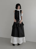 Romeli Frill Cotton Long One Piece