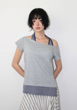HALTER LAYERED OFF-TEE
