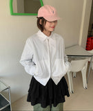 Keren collar two-way blouson