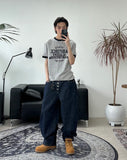 Dape embroidered fly denim pants