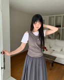 Hoen Drape One Off-Shoulder Sleeveless T-Shirt