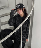 Tiff Damage Camo Waffle Sweatshirt